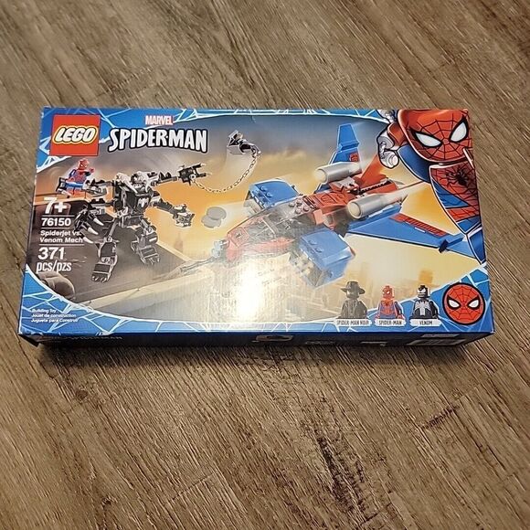 LEGO Marvel 76150 Spiderjet vs. Venom Mech Spider-Man New Open Box - Picture 1 of 6